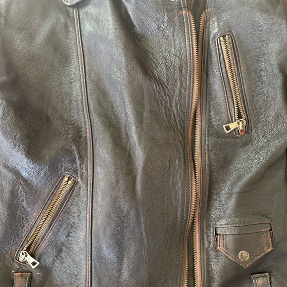 Vera pelle 🇮🇹🇮🇹🇮🇹made in Italy size large distressed, wonderful patina - Picture 7 of 11